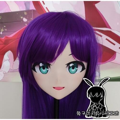 RB919)Full Head Female Resin Cosplay Japanese Role Play Kigurumi Mask Crossdresser Doll Transgender Mask
