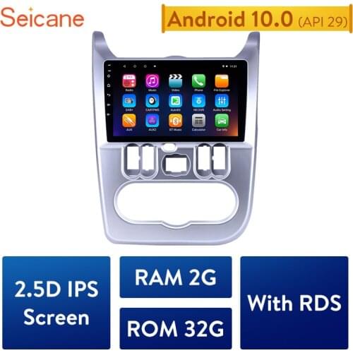 Seicane 2G+32G Android 10.0 Car Radio Multimedia Video Audio Player Navigation GPS For Renault Duster/Logan 2009 2010 2011-2013
