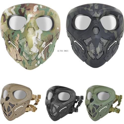 Outdoor Tactical Face Mask Airsoft Paintball Equipment Hunting Protective Mask Shooting Accessories Cs Training Cycling Masks