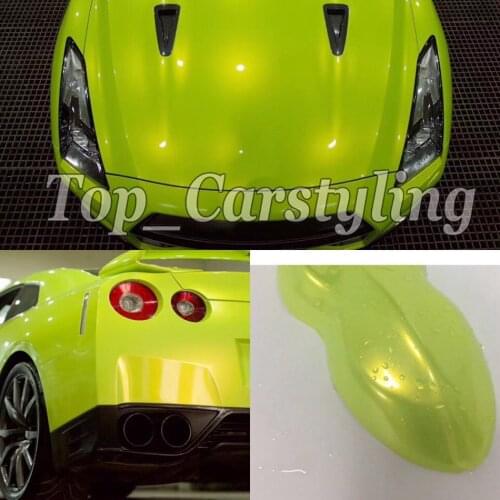 Acid lemon Gloss Magic color flow Vinyl Car wrap styling shift covering With Air bubble Free PROTWRAPS 1.52x20m 5x67ft