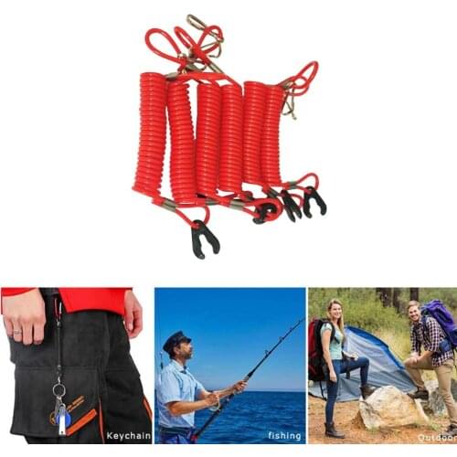 Boat Outboard Engine Motor Kill Stop Switch Safety Lanyard Clip For Yamaha For Honda Motorboat Engine Stop Switch Key Lanyard
