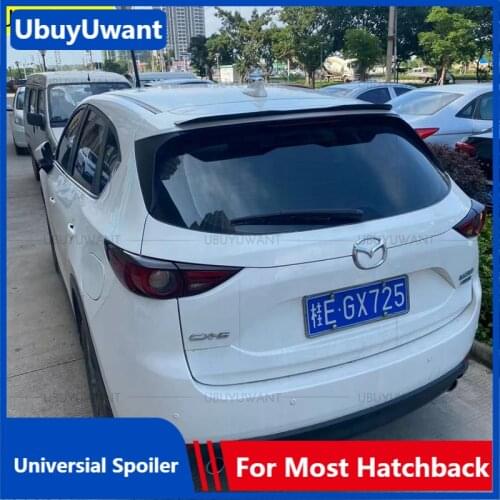 Rear Roof Lip Spoiler For Mazda CX5 CX-5 2019-2021 ABS Car Tail Wing Universal Hatchback Spoiler For VW POLO Audi A3 Q3 Q5 Q7