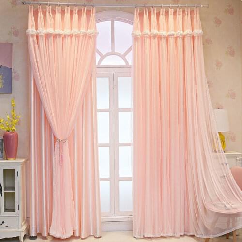 1pcs New Princess Wind Curtain Bedroom Living Room Bay Window Rental Room Door Curtain Korean Lace Mosquito Curtain 2021 F8341