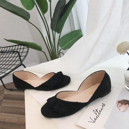 Big Size Women Flats Shallow Candy Color Shoes Woman Loafers Autumn Winter Fashion Sweet Flat Casual Comfortable W33-63