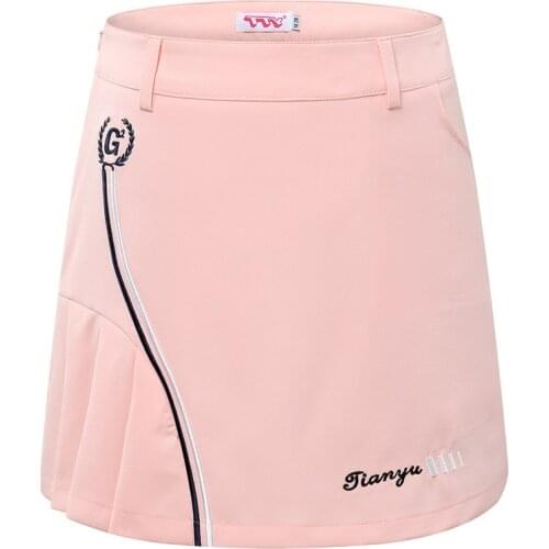 Women Golf Apparel Female Pleater Anti-wrinkle Short Skirt Summer Woman Badminton Tennis Mini Skirt Safety Mini Dress XL D0671