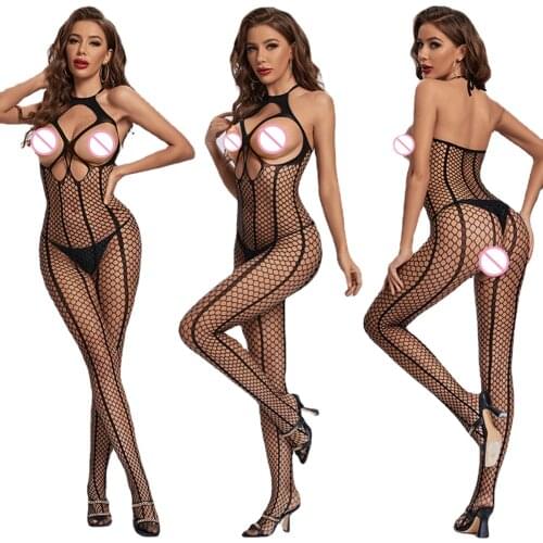 Women Open crotch Bodystocking Sexy erotic Lingerie for sex baby doll porno underwear Crotchless babydoll costumes 912