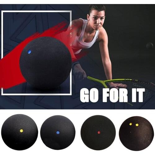 1pcs 37MM Professional Squash Ball Yellow Dot Low Speed Training Ball Packing Blue Ball Dot Rubber Squash Tube Y4B5