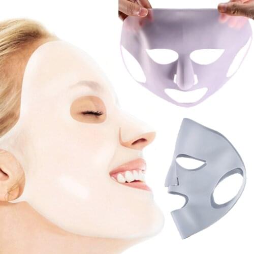 1pcs Silicone Face Mask for Face Sheet Mask Anti-off Ear Fixed Prevent Essence Evaporating Reusable Face Mask Skin Care Tool