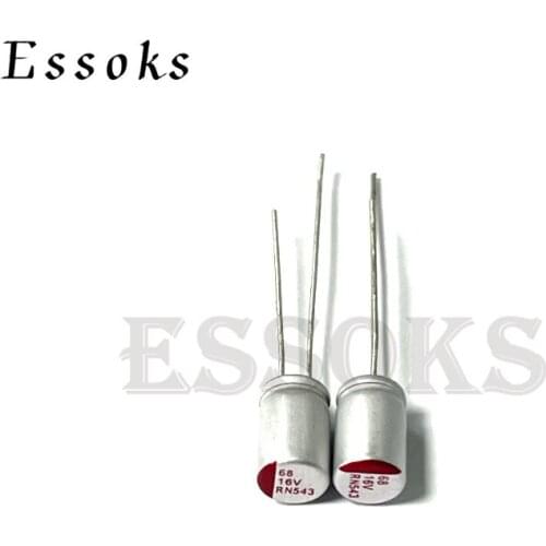 10pcs 16V 68uF 5X8 mm Super Low ESR 16V68uF For Motherboard Solid Capacitor Capacitors