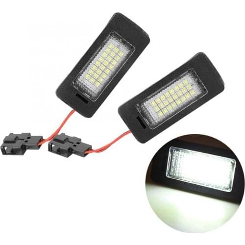 2pcs White Car LED Number License Plate Lights lamp 12V for Audi A4 B8 A5 Q5 S5 TT S4 Error Free Led License Plate Lights