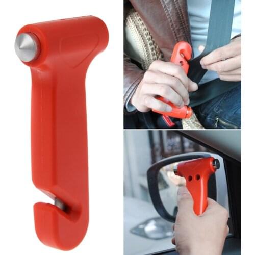 2 in 1 Car Emergency Safety Escape Hammer Glass Window Breaker Cutter Tool