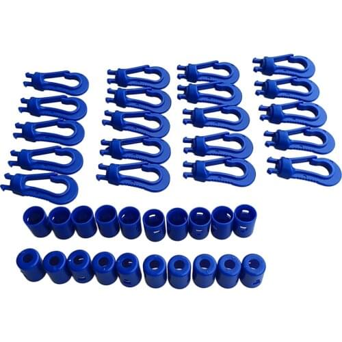 20pcs Shock Cord End Hooks for 5mm Bungee Cord Elastic Cord Hook for kayak