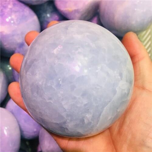 5-10cm Natural rare kyanite quartz crystal ball home decoration natural stone cutting and polishing 1pc