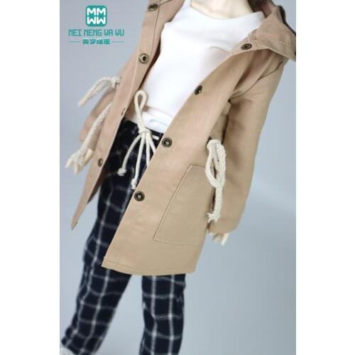 BJD doll accessories fits 43-45cm 1/4 MSD MK MYOU Fashion Jacket, plaid trousers, T-shirt