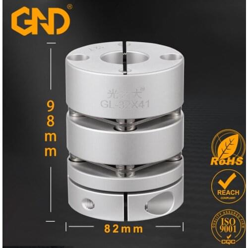Aluminum alloy D82L98 double diaphragm coupling elastic connector D82mm L98mm ball screw step servo motor encoder computer