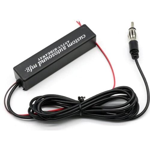 Car AM FM Antenna Signal Amplifier Amp 12V Hidden Antenna Amplifier RV Accessories For Boat Caravan Offroad Truck Motorcycle