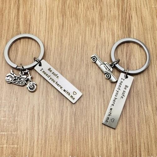 2019 Drive-Safe Car Charms Keychain Brother Keyring Family Jewelry Xmas Gift For Men Best Friend Key-Chains-Rings-Holder