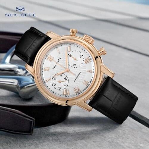 Seagull Watch Chronograph Multifunction Mechanical Watch Manual Mechanical Watch Business Mens Watch 519.630