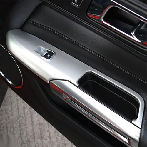 For Ford Mustang 15-19 Auto Interior Accessories Car Window Lift Panel Armrest Modified Decorative Shell