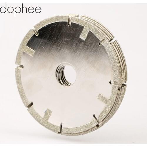 Dophee Diamond Coated Cut Off Cutting Grinding Saw Blade Wheel Disc 1.5mm Thickness Grit 60 Coarse 100mm Rotary Cutting Tools