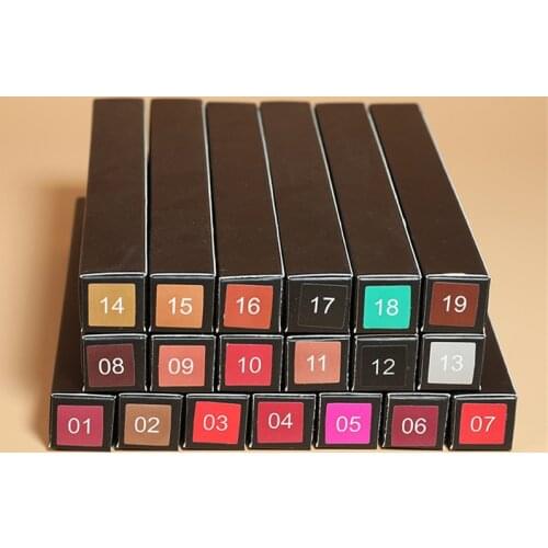 Private Label Lipliner Pencil Long Lasting Waterproof Lip Eye Brow Cosmetic Makeup Blue Silver Brown Colorful Lip Liner Pens