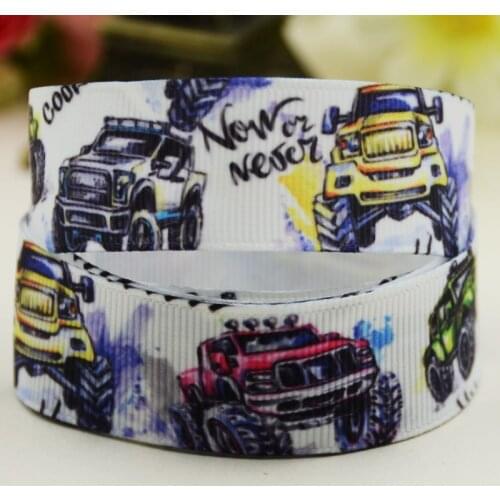 7/8'' 22mm,1" 25mm,1-1/2" 38mm,3" 75mm car Printed grosgrain ribbon party decoration 10 Yards X-02527