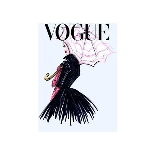 Lot style Choose Fashion Girl Illustration Super Model Art print Silk poster Home Wall Decor