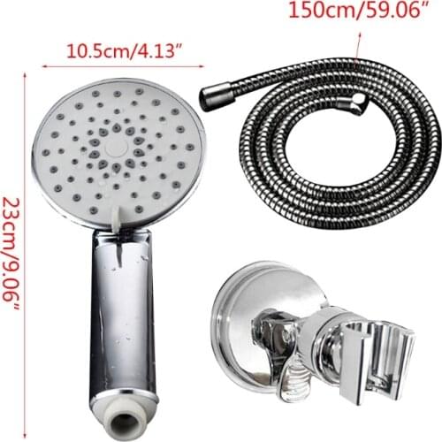 M89B Handheld Shower Set Water Sprinkle Head Bathroom Shower Accessories Multi-functions One-key 5-speed Universal Interface