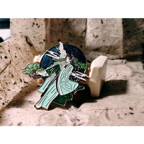 The Legend of Fei Xie Yun Wang Yibo Star Metal Badge Article Brooch Pin Canvas Bag Accessories Cosplay Props