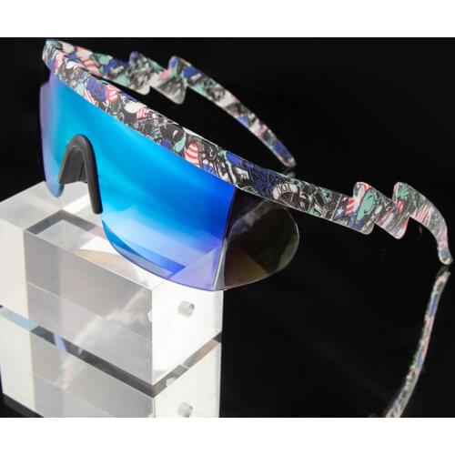 Irregular Frame Sunglasses Men Fashion 2020 One-Piece Flat Top Outdoor Sports Racing Sun Glasses Women UV400 Gafas De Sol Mujer