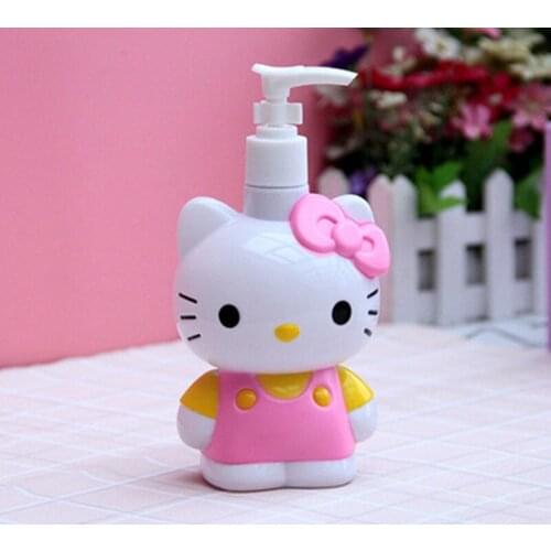 Cartoon press bottle lotion dispenser dispenser bottle cute portable hand sanitizer shampoo lotion bottle