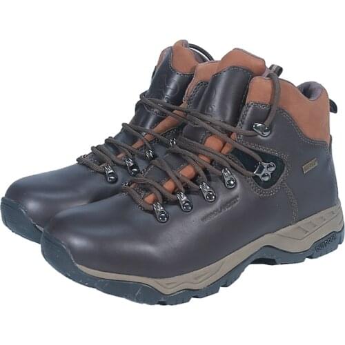 Men`s winter high quality waterproof hiking boots mens cowhide leather Anti-slip walking trekking Climbing shoes