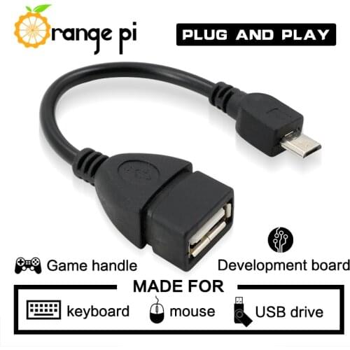 Orange Pi OTG Cable,Micro USB Converter, USB OTG Cable adapter for Orange Pi