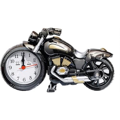 Plastic Mini Alarm Clock Motorcycle Alarm Clock Exquisite Motorcycle Shape Home Decor Alarm Clock Crafts Kids Birthday Gifts