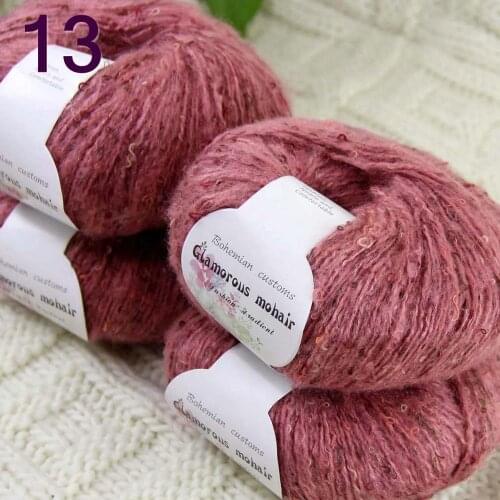 Sale 4ballsX50gr Luxury Fluffy Soft NEW MOHAIR Shawls Hand Knit Crochet Yarn Pink 825-13-4