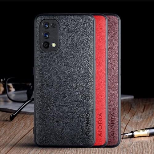 For OPPO Realme 7 6 5 3 Pro 6i 5i X2 Pro C15 Case PU Leather Skin Slim protective back cover case for OPPO A5 A9 A53 2020 F11Pro