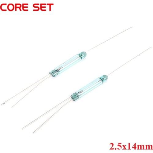 5Pcs/lot Reed Switch 3 pin Magnetic Switch 2.5*14mm Normally Open Normally Closed Conversion 2.5X14MM NO NC Conversion for Senso