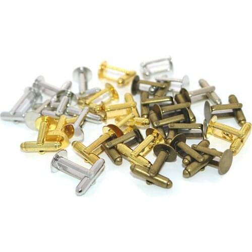 Tie Clip Sale Free Shipping 20pcs Fashion Round Metal Cufflink Backs, Cuff Link Backs Blanks Plate Findings Cfflink