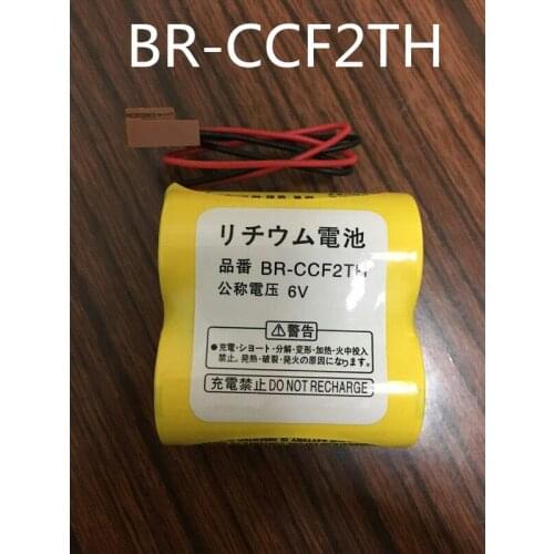 1 Pack Brand New BR-CCF2TH Battery with w/2P plug 6V 5000mah PLC FANUC Lithium Batteries bateria free drop shipping