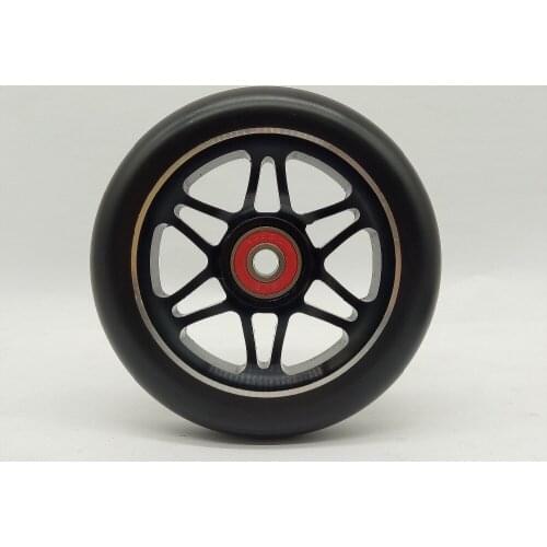 110mm Scooter Wheels Good Quality High elasticity Wear-resistant PU Aluminum Alloy With Bearing 2PCS 88A