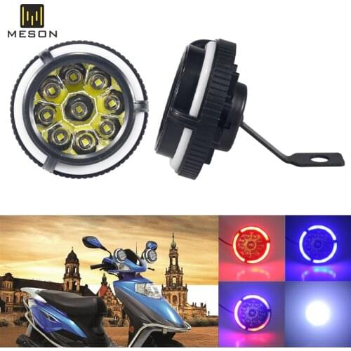 2Pcs Turn signals motorcycle Flasher Motorcycle LED DRL Motorbike 2835 Led Indicator Daytime Running Light Flowing Brake Strobe