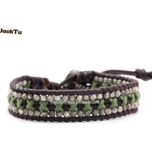 4mm laser mix cotton cross bracelet new style for men and woman