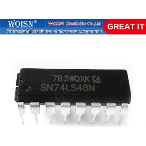 5pcs/lot 74LS48 SN74LS48N HD74LS48P DIP-16 In Stock