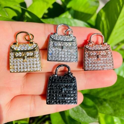 5pcs Fashion Bag Charm for Women Bracelet Necklace Keychain Making Trendy Pendant for Handmade Craft Jewelry Accessory Wholesale