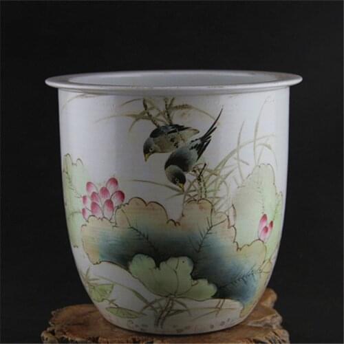 9 Antique Republic porcelain pot,Pastels flower jar,Hand-painted crafts,Decoration,Collection&Adornment,Free shipping