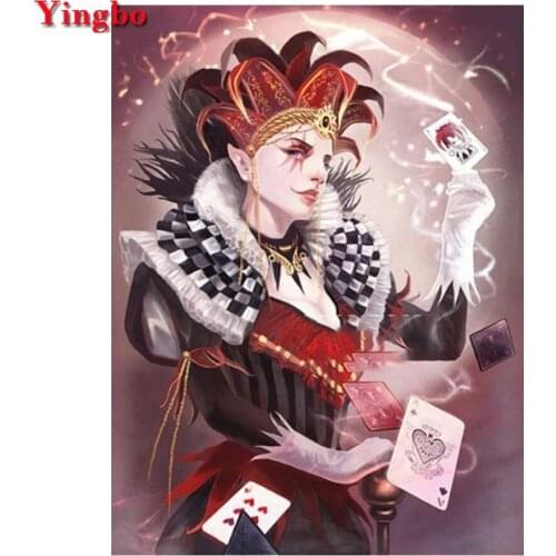 5D diy diamond Painting Cross Stitch kits Poker king Diamond Embroidery Diamond Mosaic pattern rhinestones Home Decor gift
