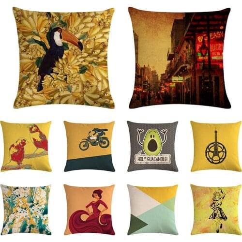 45x45cm cartoon woodpecker pillow case short leg Corgi cushion cover car sofa chair fashion home decoration pillow cover