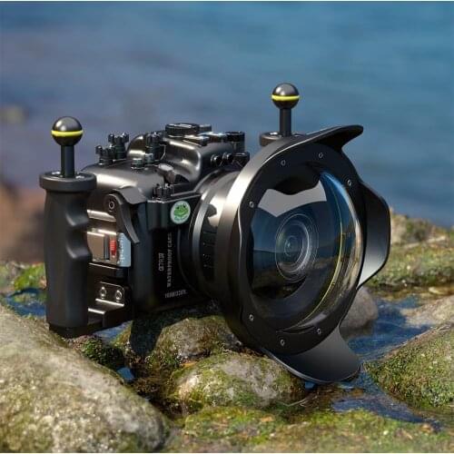 Seafrogs IPX8 Aluminum Alloy Housing 100meter Waterproof Camera Case for Sony A7RIV Vacuum Pump Device Instock