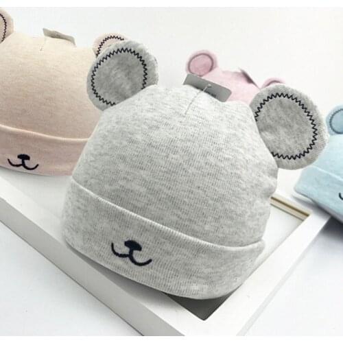 Baby Hat Toddler Girls Boy Ears Plush Cap Winter Warm Beanie Hat Cute Ears Plush Cap Beanie For 0-1y Newborn Photography Props