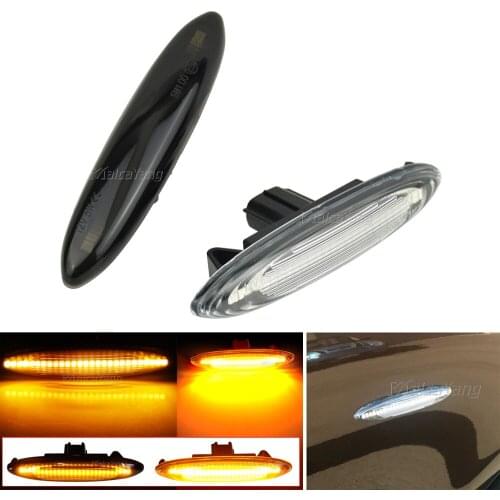 Dynamic LED Side Marker Light Flowing Turn Signal Lamp For Lexus IS250 IS350 SC430 For Toyota Crown Highlander Soarer Camry S18